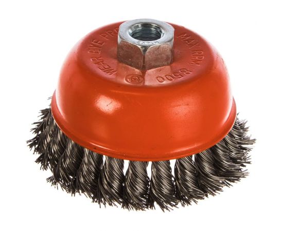 Кордщетка чашеобразная витая (100 мм; М14) для МШУ REDVERG 6623604 – изображение 3