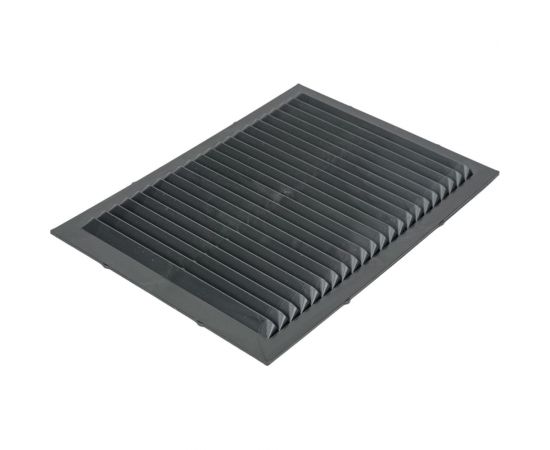 Решетка вентиляционная вытяжная серия В графит (130x190 мм, пластик) ВИЕНТО 1319В-графит – изображение 4