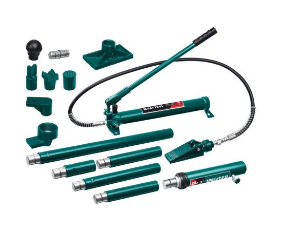 Гидравлический набор для правки кузова KRAFTOOL 10 т, в пластиковом кейсе 43435-10 