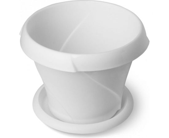 Кашпо Martika Флориана с поддонником, 0.7 л, диам. 135 мм, белое С384БEЛ С384БЕЛ 