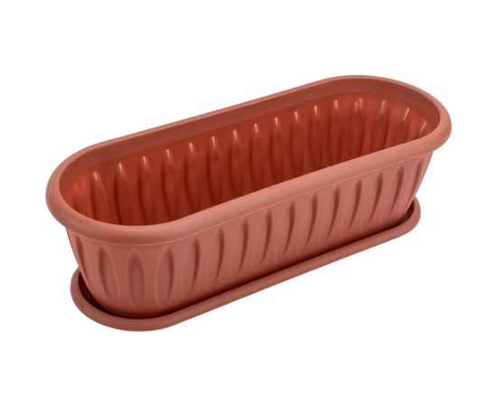 Кактусница Martika Фелиция терракотовый, с поддоном С176Т 