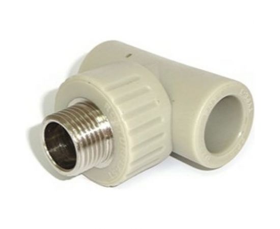 Тройник RTP комбинированный, наружная резьба PN25 D32х1/2"", серая 11000 