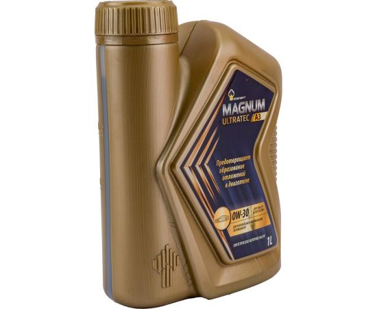 Моторное масло Роснефть Rosneft Magnum Ultratec A3, 0W-30, канистра 1 л (-РНПК) 40816832 
