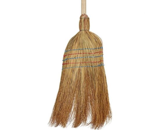 Веерная метла ООО Комус сорго, с черенком, ширина рабочей части 22 см 982660 – изображение 2