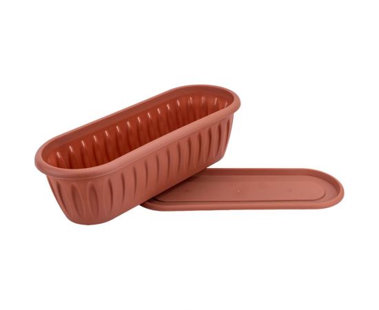 Кактусница Martika Фелиция терракотовый, с поддоном С176Т – изображение 2