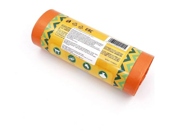 Мешки для мусора без завязок Strong bag оранжевые, 120 литров, 10 шт Jundo 4640050731200 – изображение 5