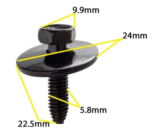 Металлический автокрепеж Крепавто 11503982 M2075 – изображение 2