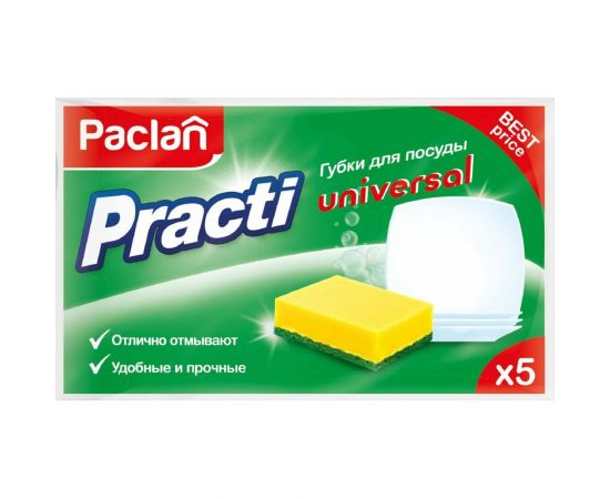 Губки для посуды Paclan Practi Universal 5 шт 42598413 – изображение 4