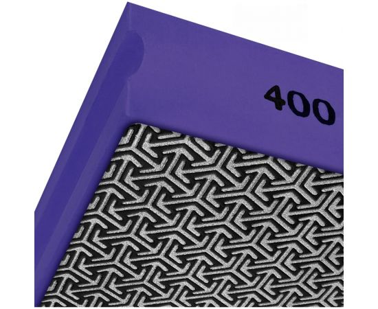 Губка алмазная гальваническая шлифовальная 90x55 мм, Р400 vertextools 90-55-400 – изображение 4