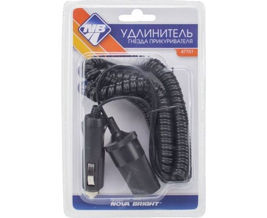 Удлинитель гнезда прикуривателя Nova Bright 4 метра, 12 в 47751 – изображение 2