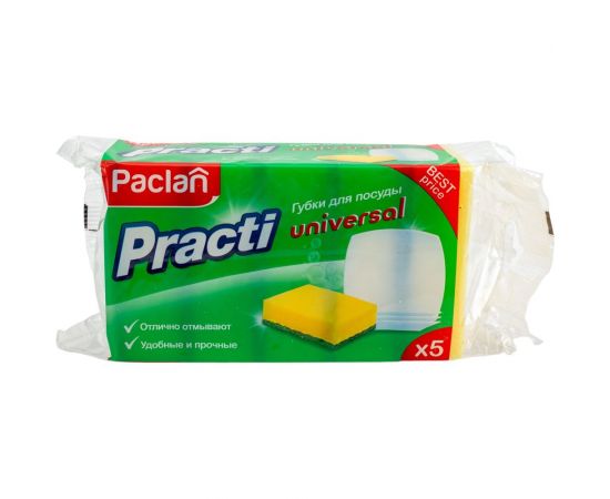Губки для посуды Paclan Practi Universal 5 шт 42598413 – изображение 3