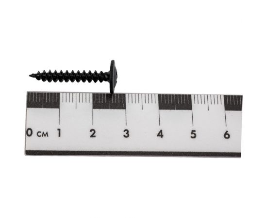 Саморез с прессшайбой КРЕП-КОМП острый, чёрный, фосфат, 4,2х25, 800 шт. пшоч25ф – изображение 2