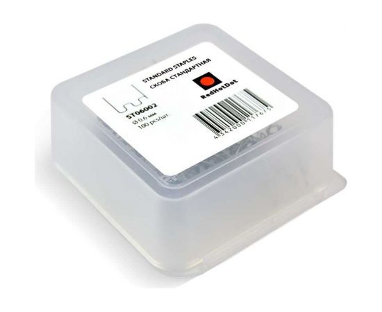 Скоба крупная змейка (100 шт; 0.6 мм) для ремонта пластика RedHotDot ST06002 – изображение 4