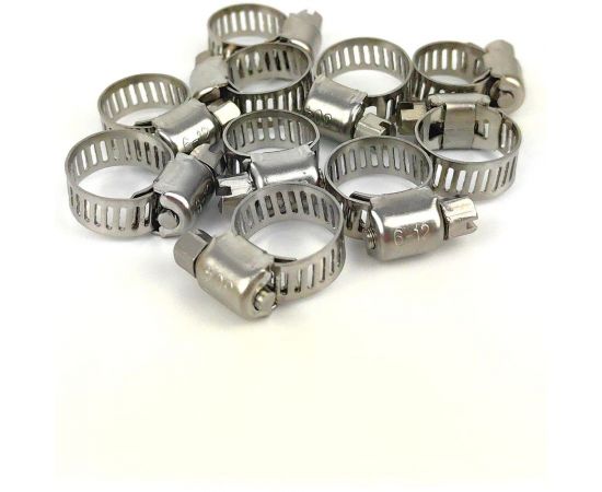 Червячный хомут HG 6-12 мм, 10 шт. 4962077 – изображение 7