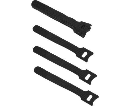 Хомут для кабеля Cabeus липучка с мягкой застежкой, 150x14 мм, черный, 10 шт. CLAMP-150-BK 