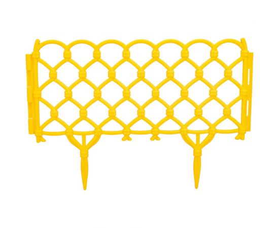 Декоративный забор Дачная мозаика Фаберже желтый 15242 