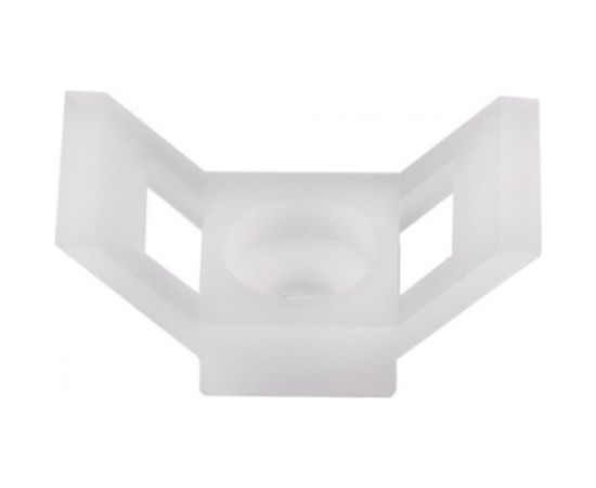 Площадка для хомутов под винт duwi 29x15 мм, белая, упаковка 10 шт. 30202 5 