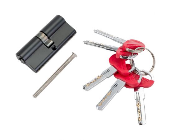 Цилиндровый механизм Fuaro D-PRO500/70 mm /30+10+30/ BL чёрный, 5 кл. 42601 