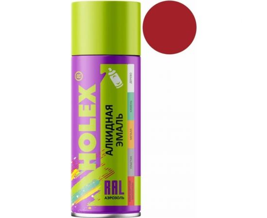 Алкидная эмаль Holex 3001 RAL красная, 520 мл HAS-59656 