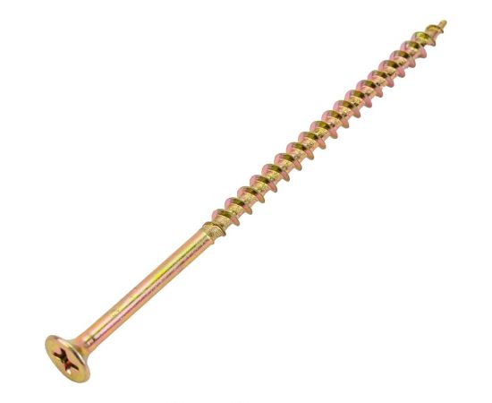 Саморез КРЕП-КОМП желтый цинк, PH-2, по дереву, 4,2x89, 10 шт. ждп8942мф – изображение 4