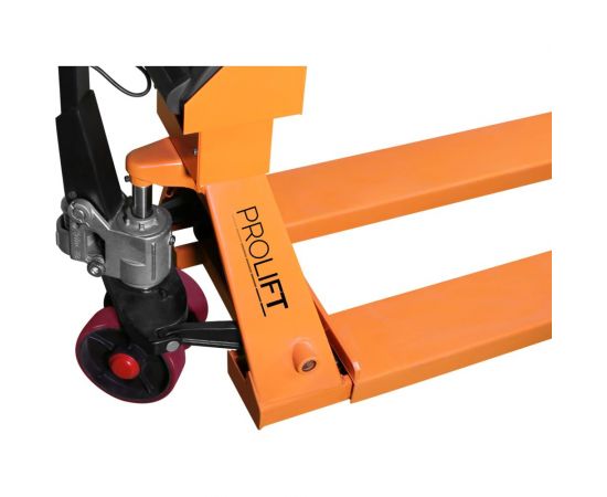 Гидравлическая тележка с весами PROLIFT CW 25, грузоподъемность 2500 кг, 1150х555 мм, колеса полиуретан CW25 – изображение 2