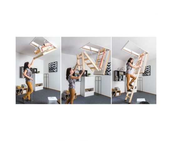 Чердачная лестница FAKRO LWT 60х130 см, высота 305 см 863151 – изображение 6