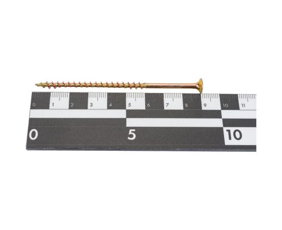 Саморез КРЕП-КОМП желтый цинк, PH-2, по дереву, 4,2x89, 10 шт. ждп8942мф – изображение 2