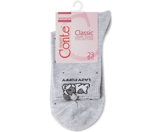 Женские хлопковые носки Conte elegan t classic 17с-183сп, р.25, 252 светло-серый 1001320730040154252 
