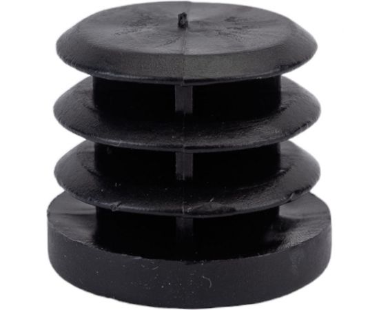 Внутренняя заглушка для трубы Tech-Krep D25 мм, черный пластик, 4 шт. пакет 512030 