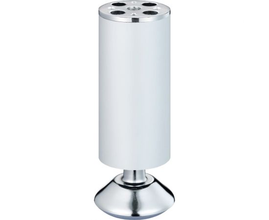 Ножка Tech-Krep алюминий, круглая, регулируемая, с конусом, D50x150 мм, матовый хром - накл. 148557 