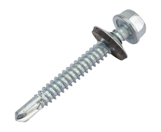 Кровельные саморезы ВИРТУОЗ 6,3х51 мм, цинк 10 шт 03423 