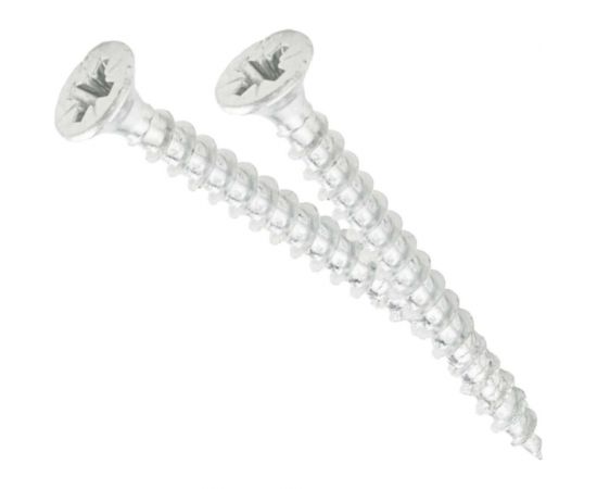 Универсальный саморез по дереву Гвозdeck HR потайной, 4,5х30 цинк, Pz, 1000 шт. 20124530WHPZHR1 