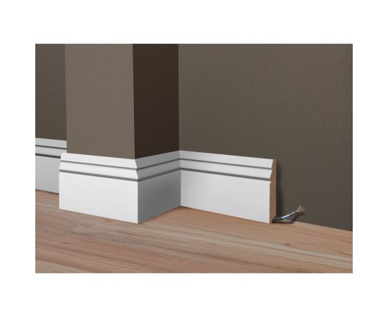 Плинтус Стильный Дом Р-008-16-105 МДФ, белый окрашенный v530279 – изображение 5