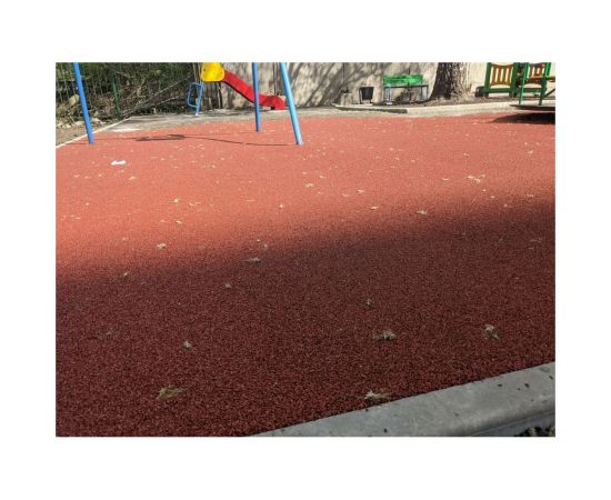 Покрытие из резиновой крошки ООО Амортекс 1500x6000x10 мм цвет красный 0046 – изображение 4