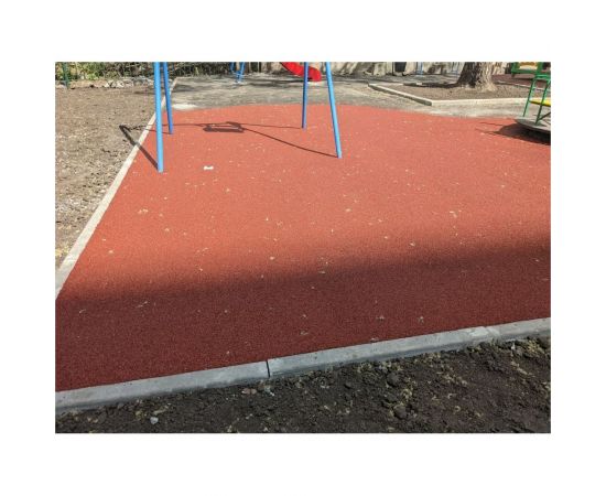 Покрытие из резиновой крошки ООО Амортекс 1500x6000x10 мм цвет красный 0046 – изображение 3