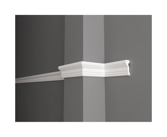 Стеновой молдинг Decor-Dizayn ударопрочный влагостойкий под покраску 44Х16Х2000 мм DD400 