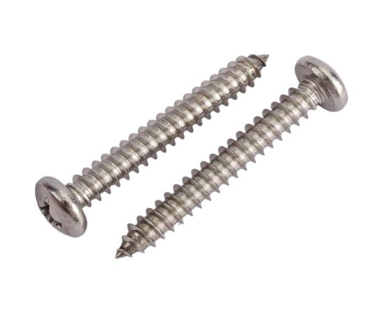 Саморез с полукруглой головкой КРЕП-КОМП DIN 7981, нержавейка А2, 4,2х32, 500 шт. шпн4232 