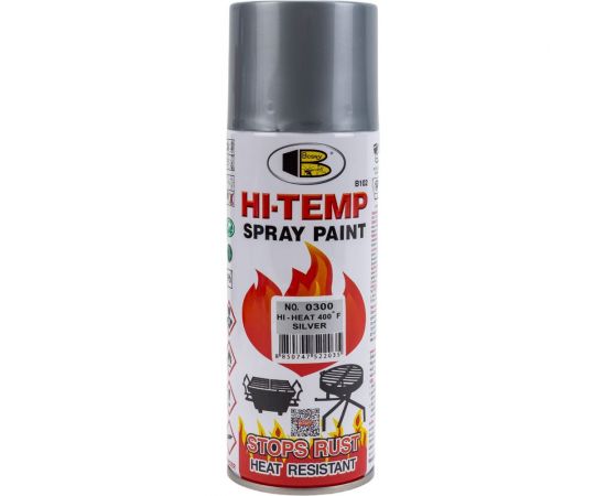 Термостойкая краска Bosny 205С серебряный 0300 