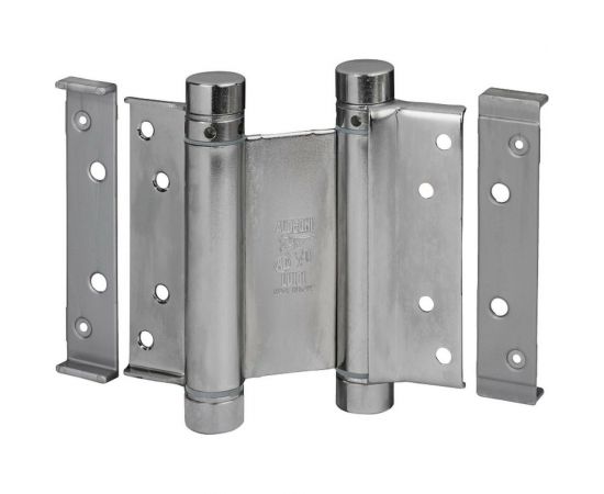 Петля двойного действия ALDEGHI LUIGI SPA 125х48х42 мм цвет: сталь, к-т: 2 шт + ключ 101AL125B2 