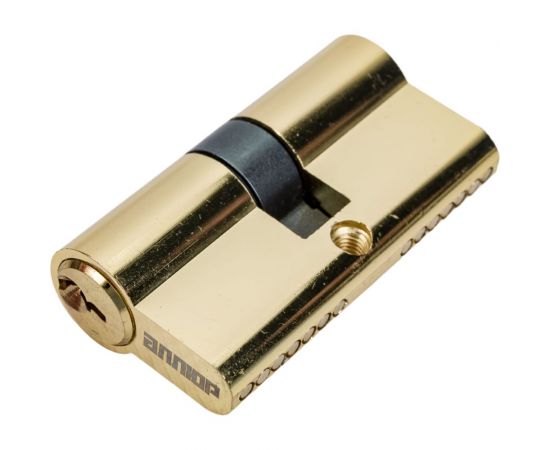 Врезной замок с ручками Аллюр 132/3 GP латунь 5962 – изображение 3