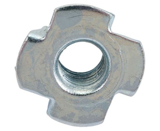 Крыльчатая мебельная забивная гайка DINFIX DIN 1624, оцинкованная, М10, 50 шт. 00-00002848 – изображение 3