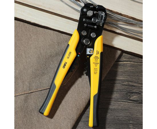 Инструмент DELI dl2018 многофункциональный для зачистки проводов (стриппер) 3-в-1 175мм (диапазон зачистки 0,6-2,6 мм, возвратная пружина) 123283 – изображение 3