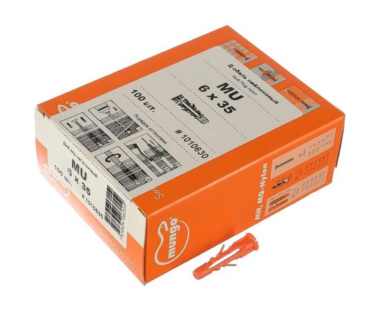 Дюбель 6 x 35 Mungo MU 100 шт. MUN-1010630 – изображение 2