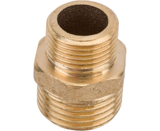 Переходной ниппель LEXLINE 1/2-3/8 нар/нар., латунь 15-10 513046 – изображение 3