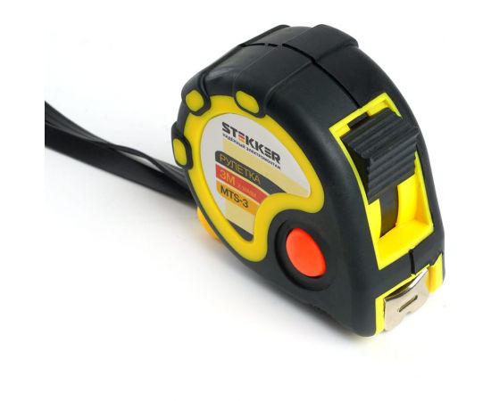 Рулетка STEKKER 3 м х 16 мм, магнит, прорезиненное покрытие, MTS-3, 39782 – изображение 7