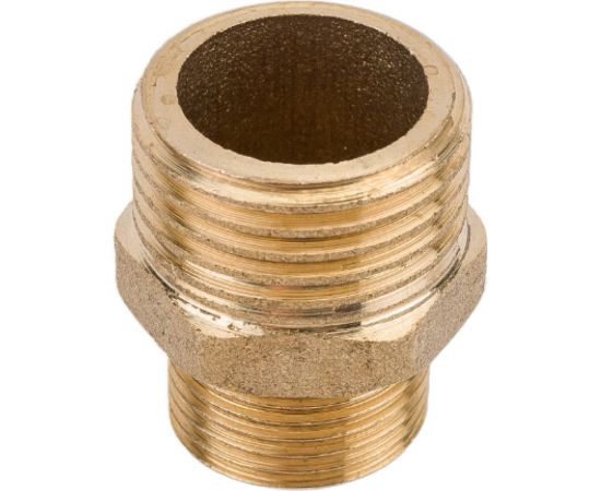 Переходной ниппель LEXLINE 1/2-3/8 нар/нар., латунь 15-10 513046 – изображение 5