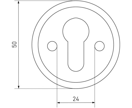 Накладка для ц/м для финских дверей Аллюр 016PZ-50 CP хром 14049 – изображение 4
