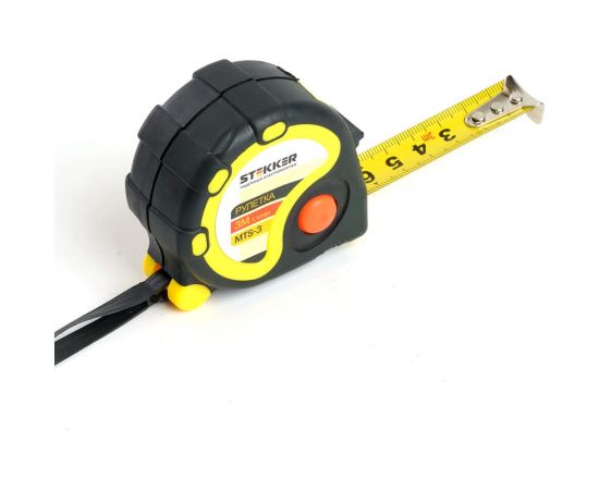 Рулетка STEKKER 3 м х 16 мм, магнит, прорезиненное покрытие, MTS-3, 39782 – изображение 6