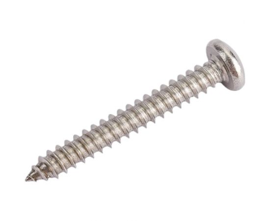 Саморез с полукруглой головкой КРЕП-КОМП DIN 7981, нержавейка А2, 4,2х32, 500 шт. шпн4232 – изображение 2