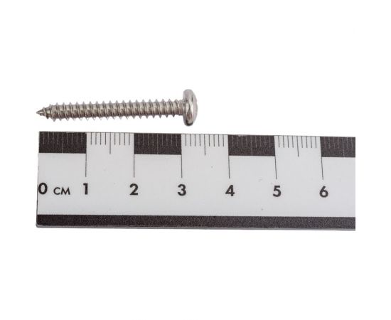 Саморез с полукруглой головкой КРЕП-КОМП DIN 7981, нержавейка А2, 4,2х32, 500 шт. шпн4232 – изображение 5